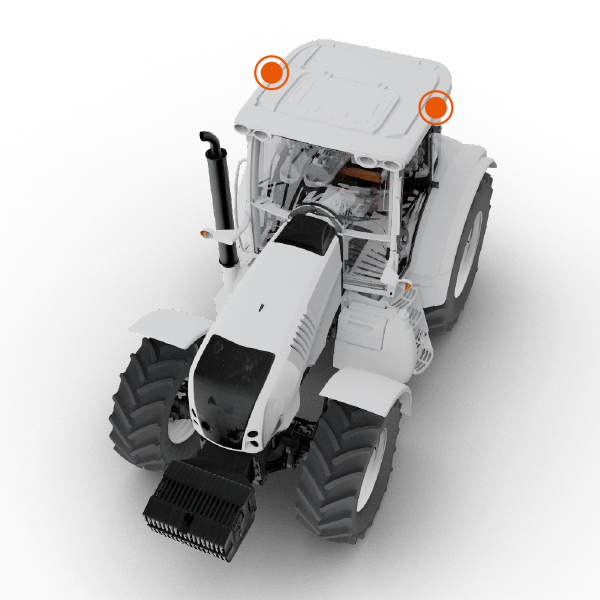 Camera and monitor-based visibility solutions on a tractor for ...