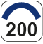 Wölbungsradius 200